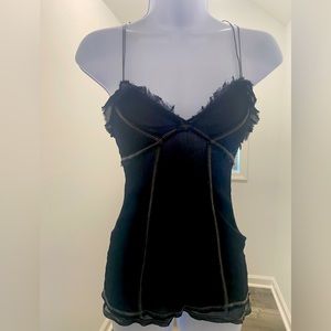 Size XSmall black silk Armani exchange top. Only worn once. Great condition.